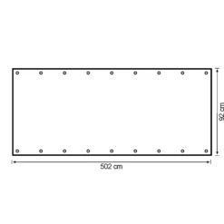 Altansejl 502x92cm creme