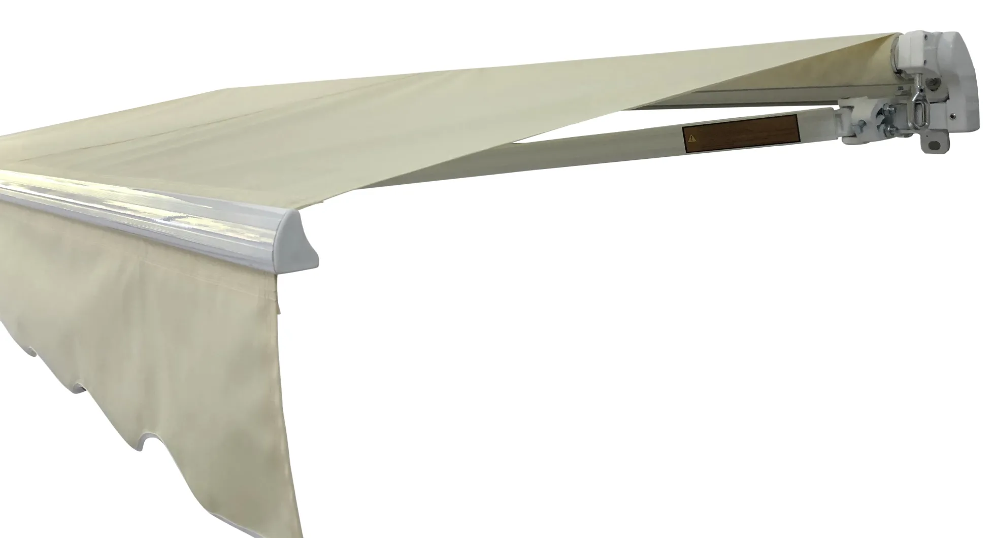 Åben markise 200x150cm creme/hvid