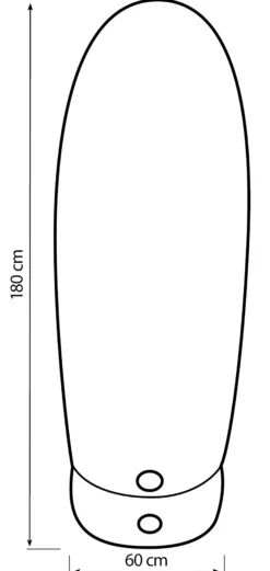 Bestplay Air dummy 180cm gul/blå