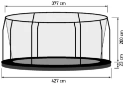 Bestplay Premium med sikkerhedsnet ø427cm Medium