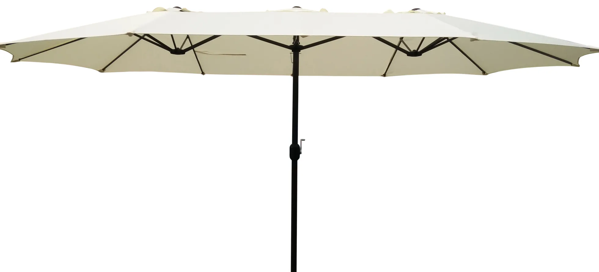 Dobbelt parasol beige 2,7x4,6m