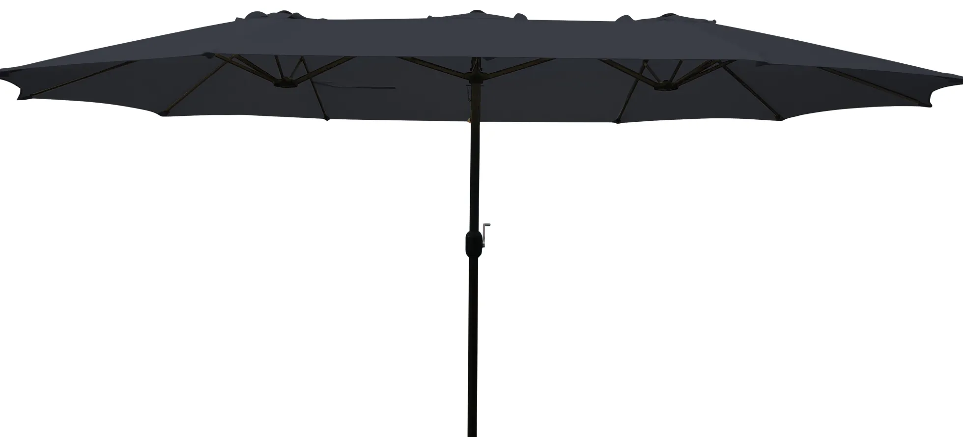 Dobbelt parasol mørkeblå 2,2x4m