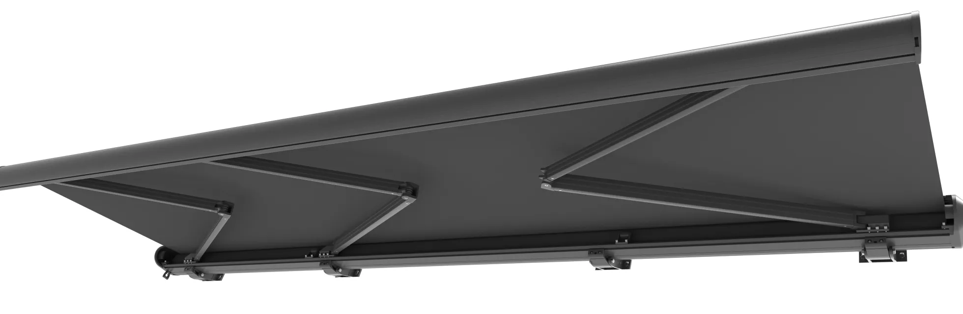 Elektrisk markise lukket 600x300cm antracitgrå/antracitgrå