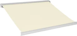 Elektrisk markise lukket 250x200cm creme/hvid