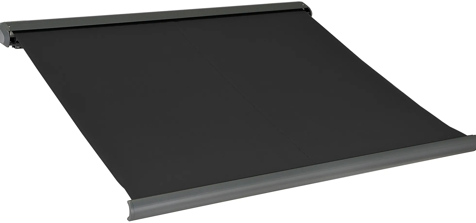 Elektrisk markise lukket 300x250cm sort/antracitgrå
