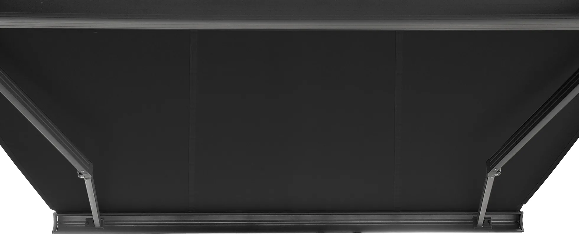 Elektrisk markise lukket 350x300cm sort/antracitgrå