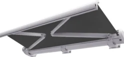 Elektrisk markise lukket 450x300cm antracitgrå/hvid