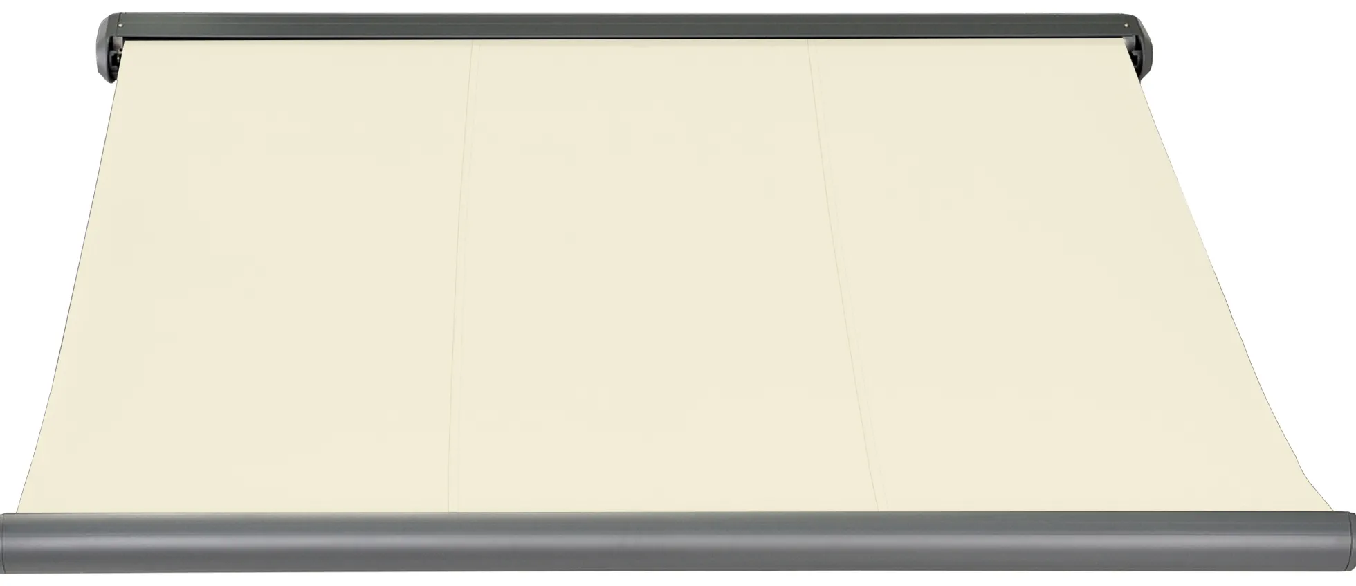Elektrisk markise lukket 450x300cm creme/antracitgrå
