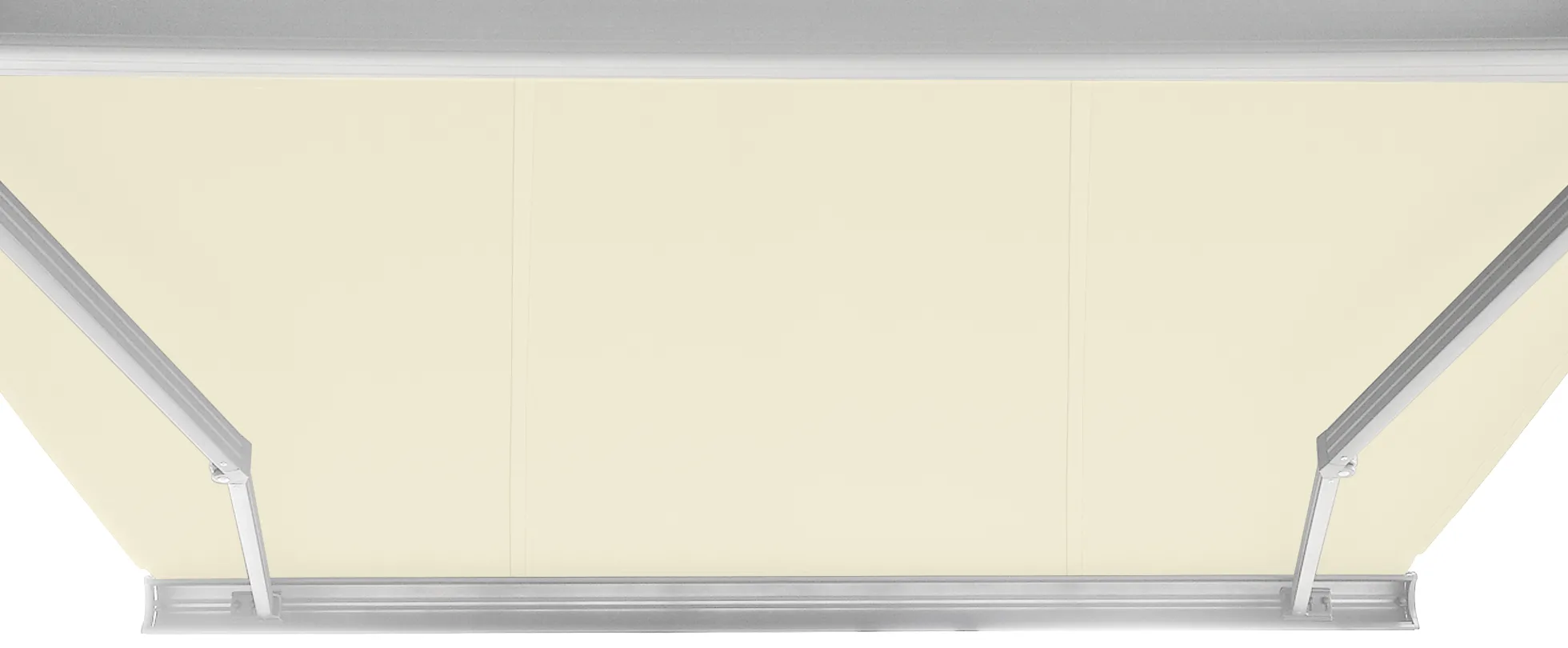 Elektrisk markise lukket 450x300cm creme/hvid