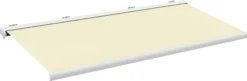 Elektrisk markise lukket 550x300cm hvid/creme