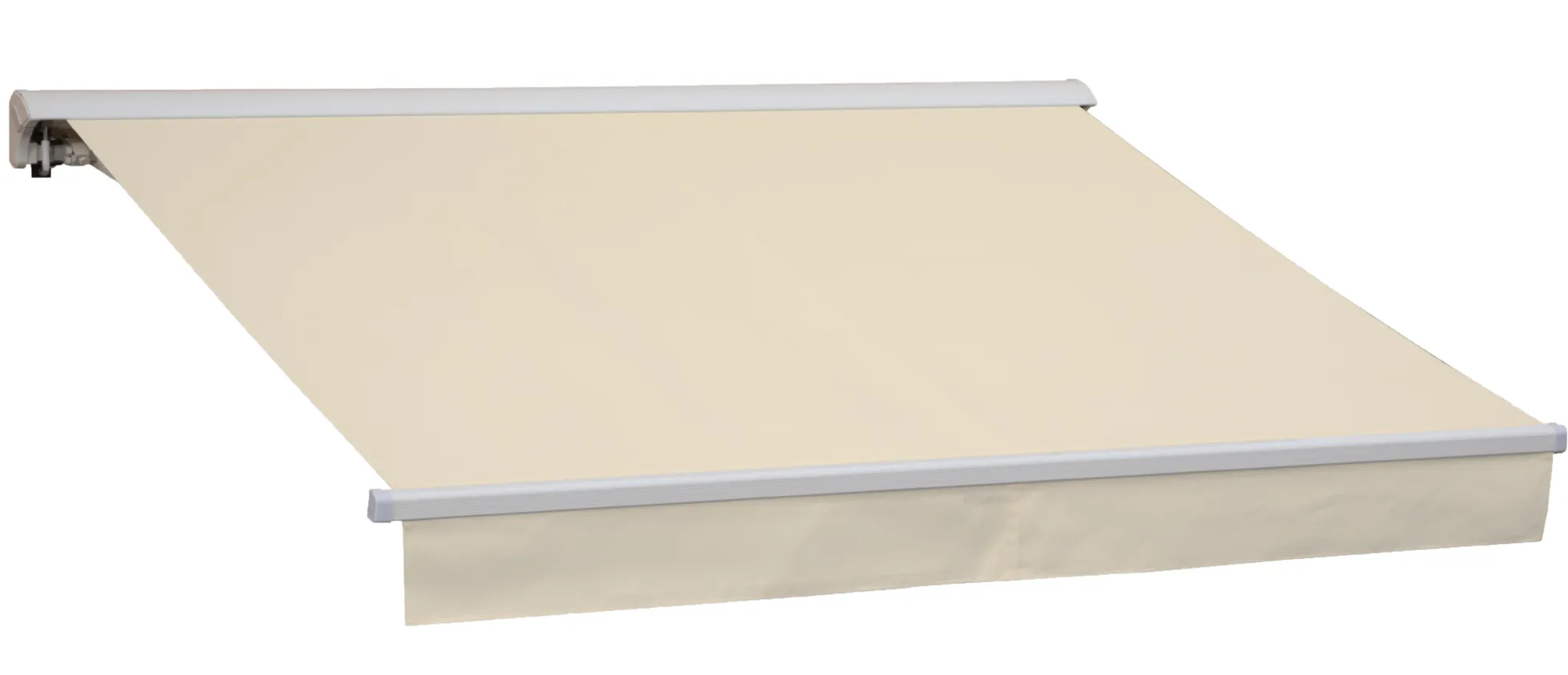 Essence åben elektrisk markise 250x200cm creme/hvid