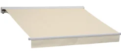 Essence åben elektrisk markise 300x250cm creme/hvid