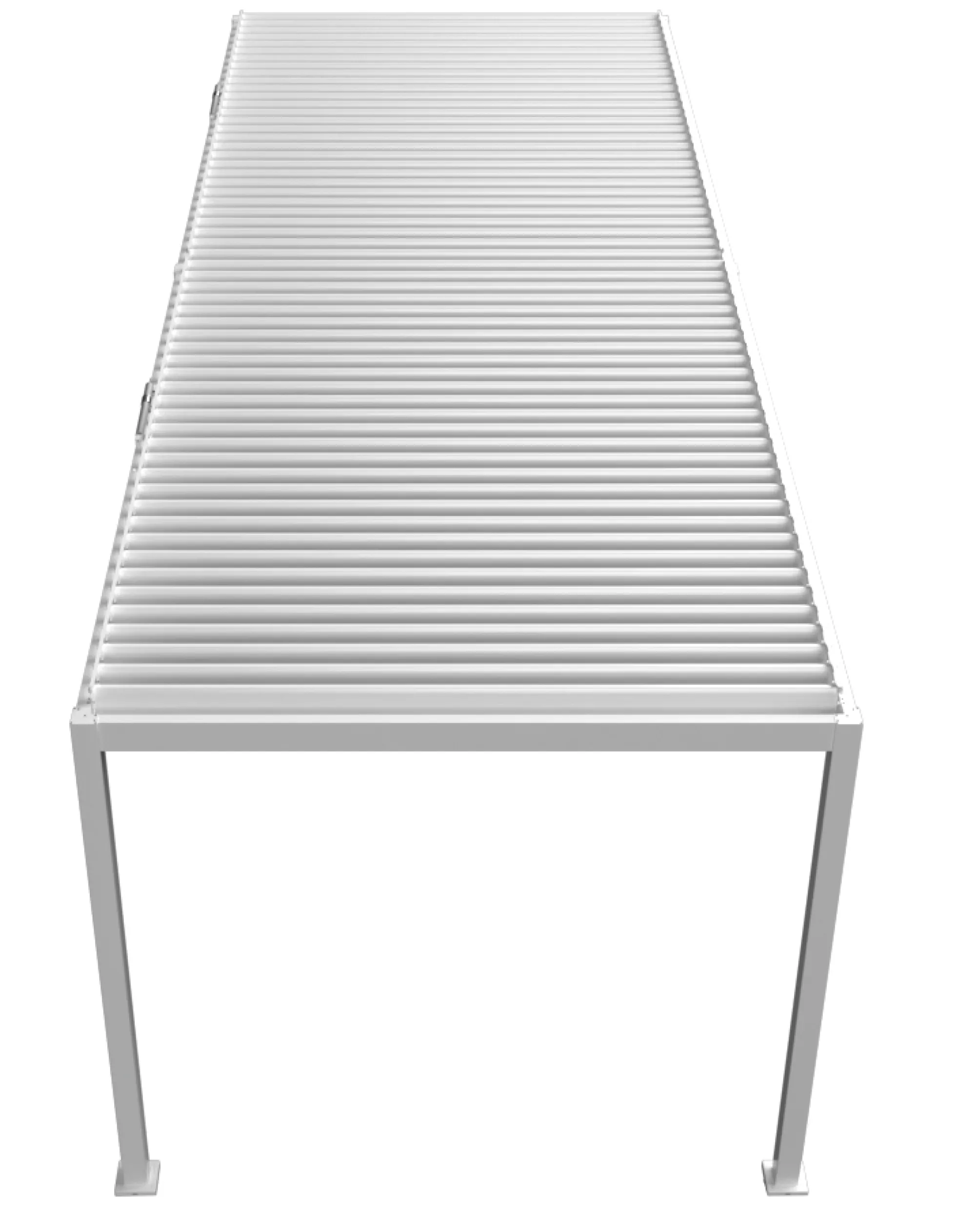 Essence elektrisk pergola med lameltag 600x300cm hvid