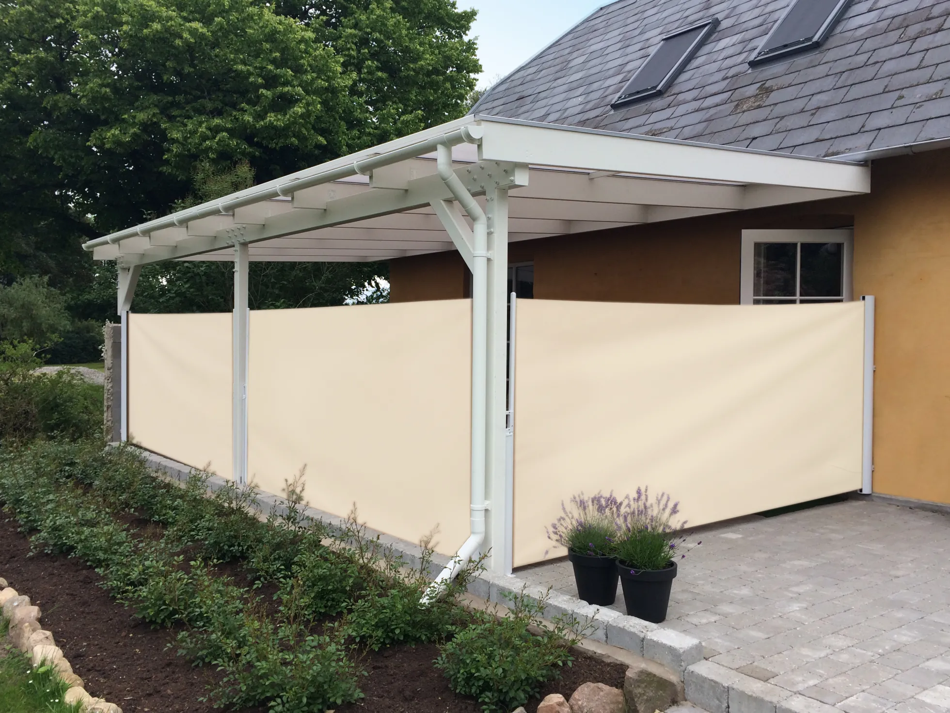 Essence læsejl lukket 600x160cm creme/hvid
