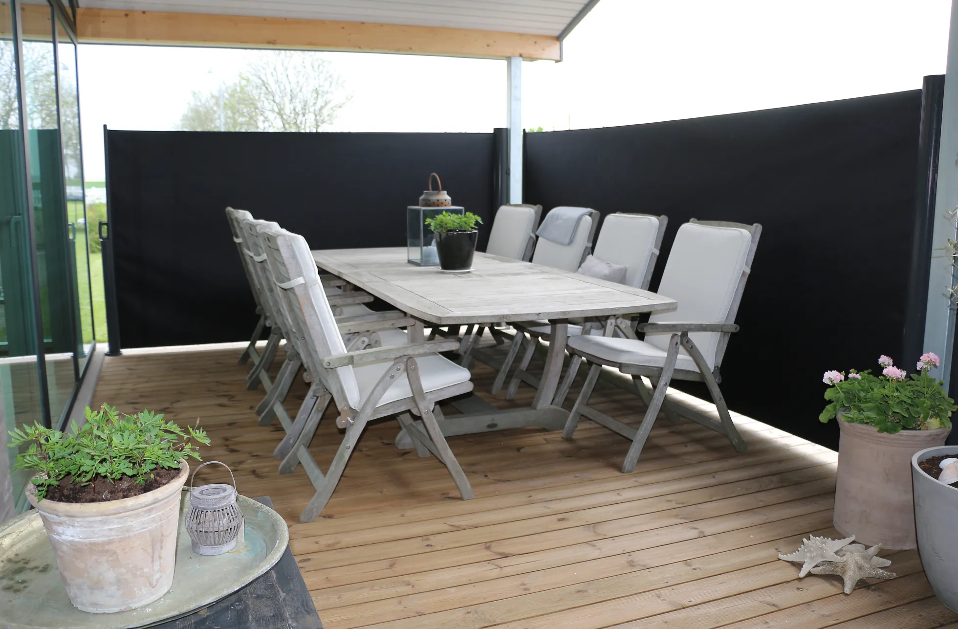 Essence læsejl lukket 400x160cm sort/sort
