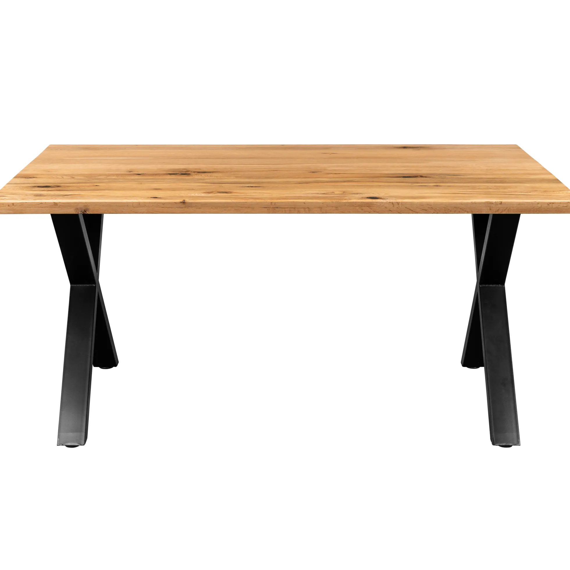 Firenze med krydsben og 1 planke 160x95x71cm eg natur/sort