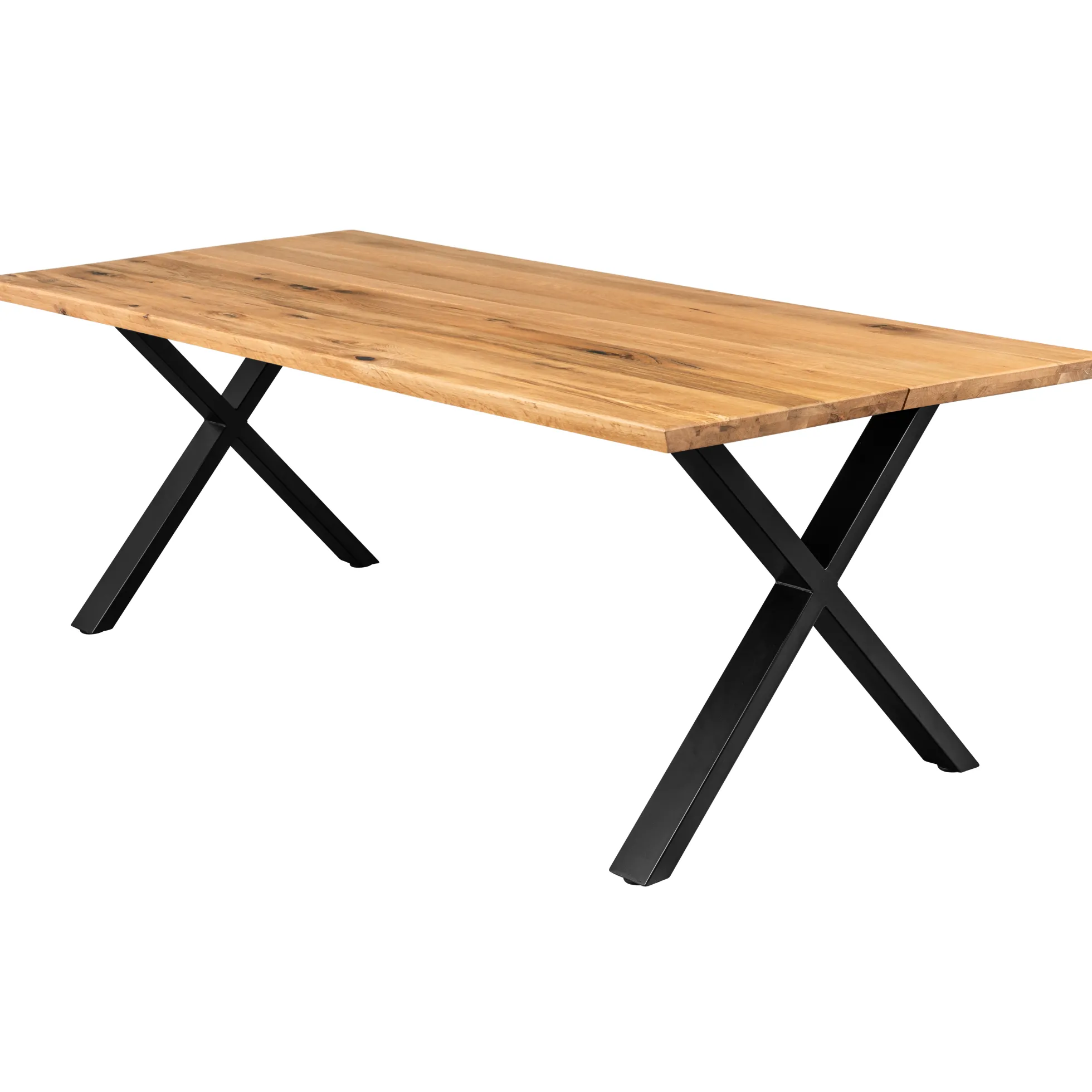 Firenze med krydsben og 2 planker 200x95x71cm eg natur/sort