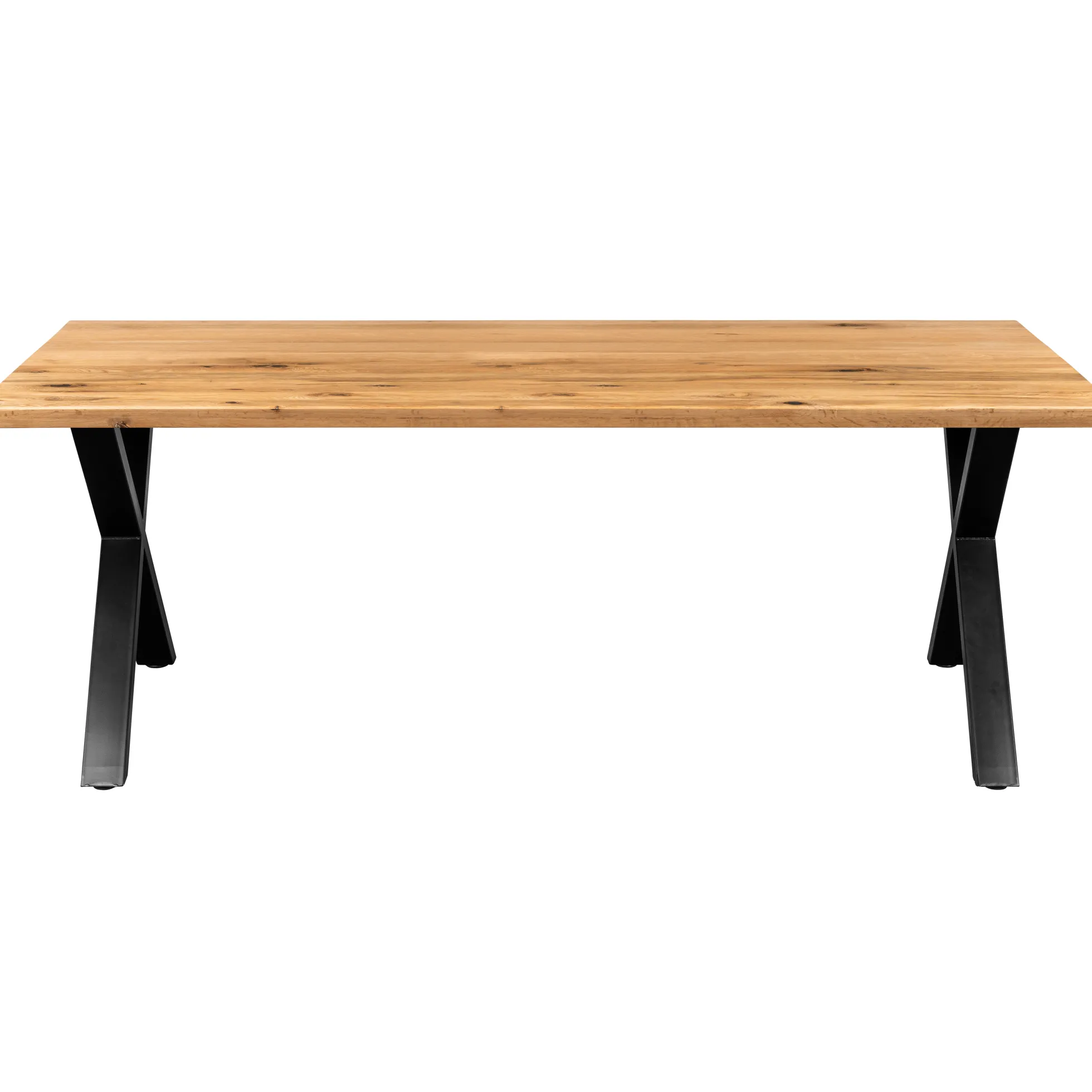 Firenze med krydsben og 1 planke 200x95x71cm eg natur/sort