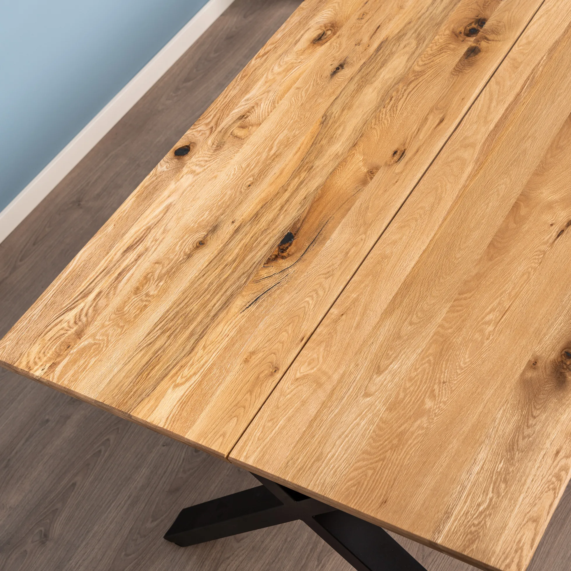 Firenze med krydsben 160x95x74cm eg natur/sort