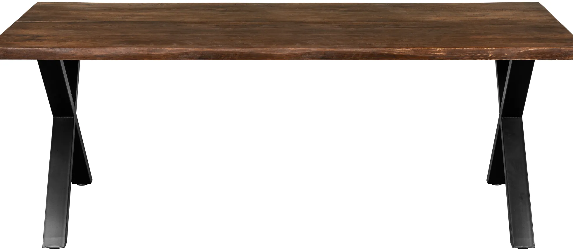 Firenze med krydsben 200x95x74cm eg smoked/sort