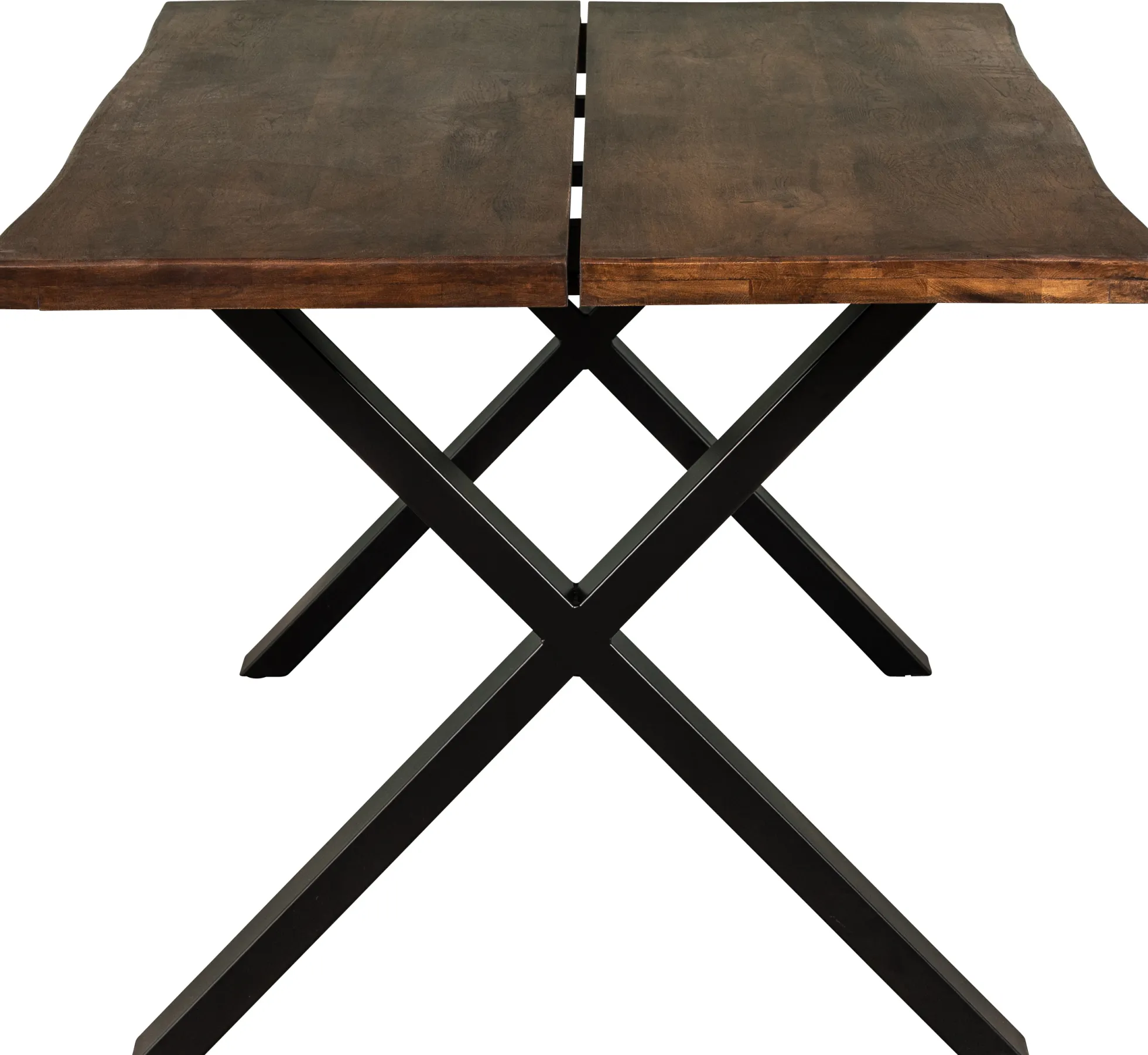 Firenze med krydsben 200x95x74cm eg smoked/sort