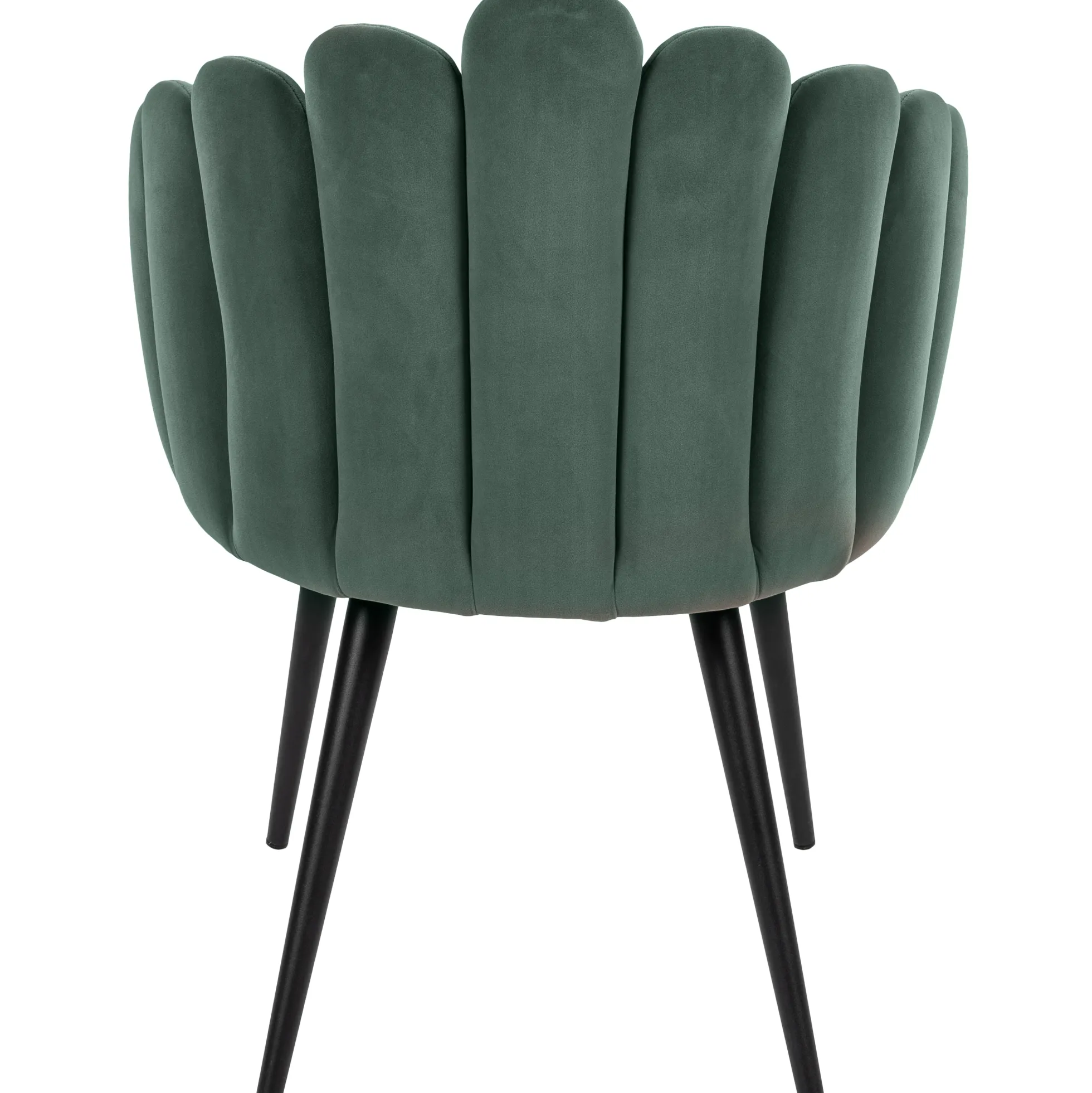 Jasmin velour mørkegrøn/sort