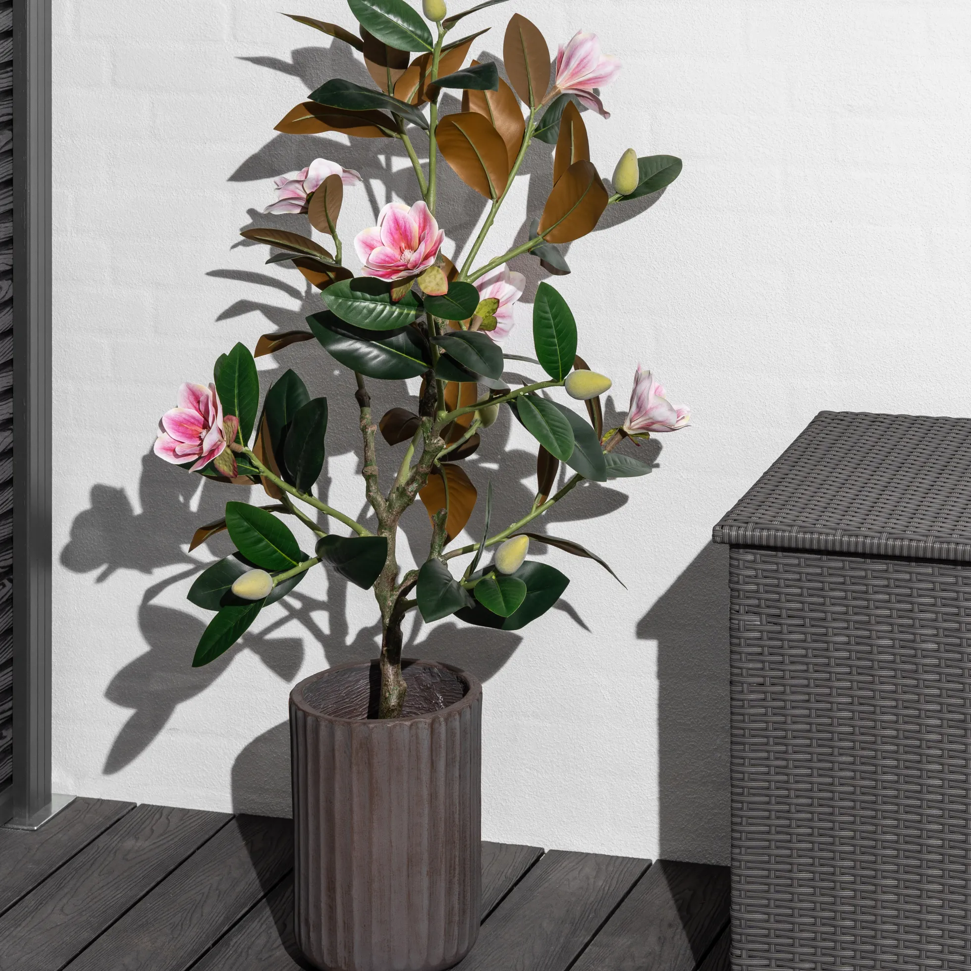 Kunstig magnolia-blomstertræ 120 cm