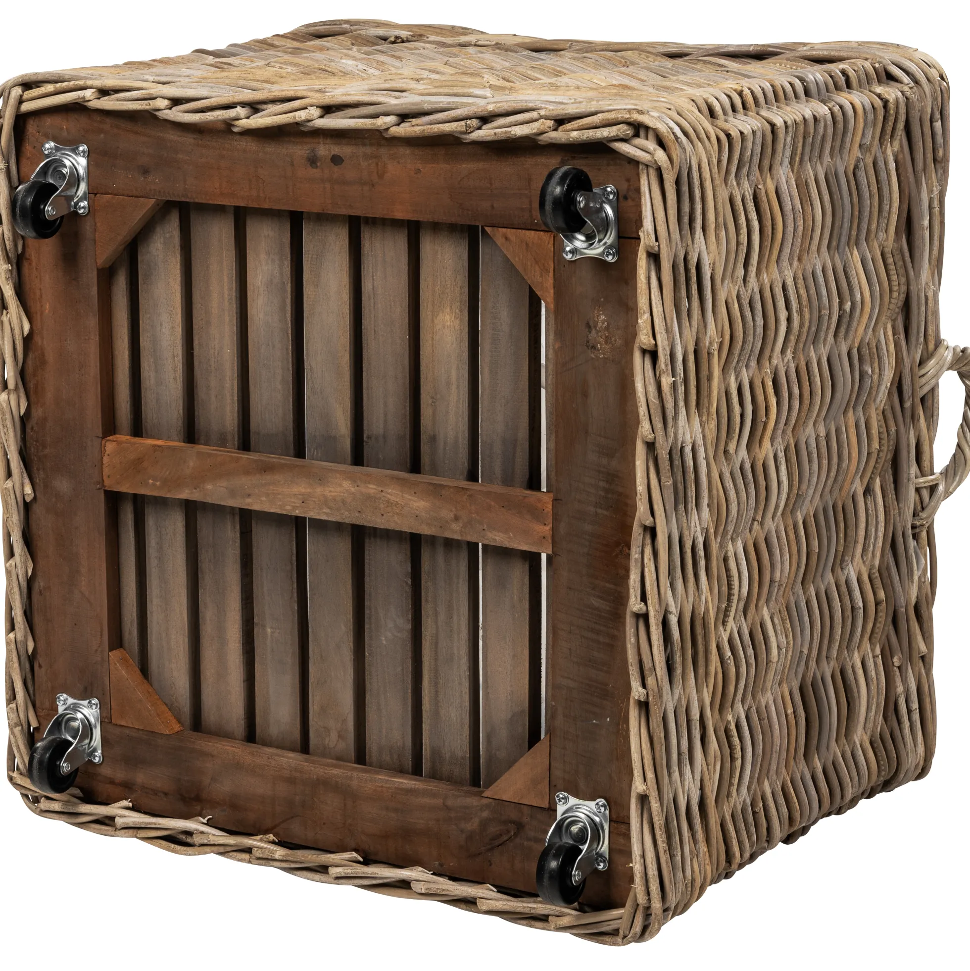 Kurv firkantet med hjul 68x68x52cm