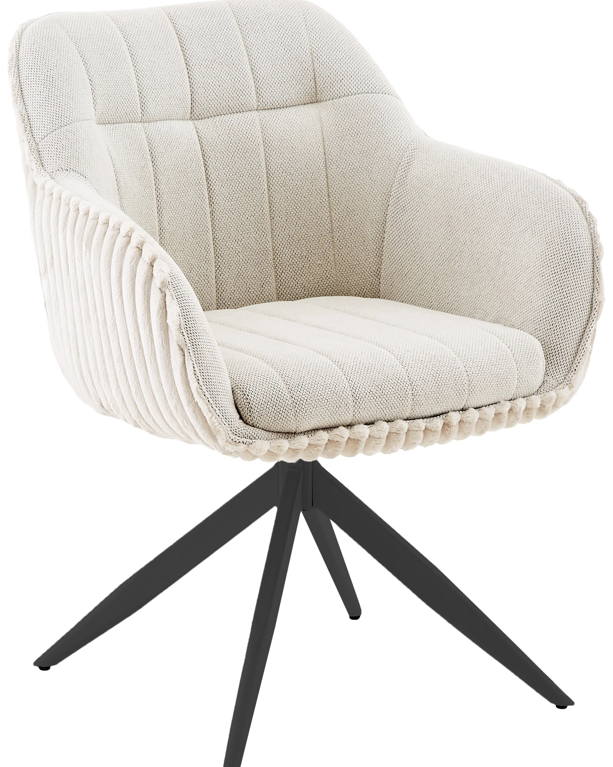 Laura med drejefunktion beige/sort