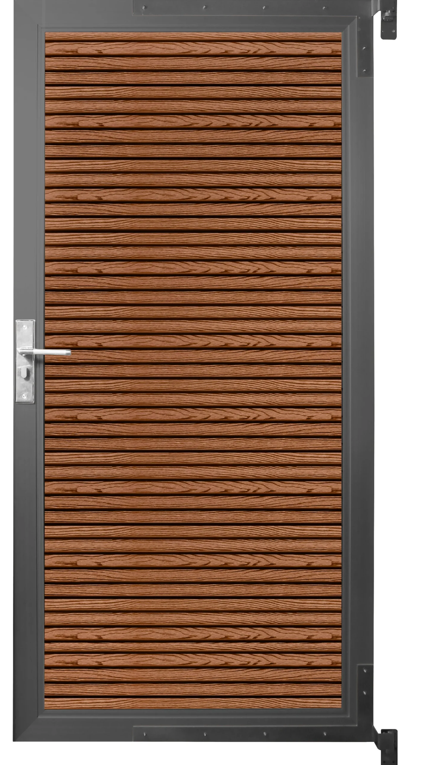 Låge komposithegn 180cm brun
