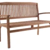Nina bænk i teaktræ 120x54x88cm