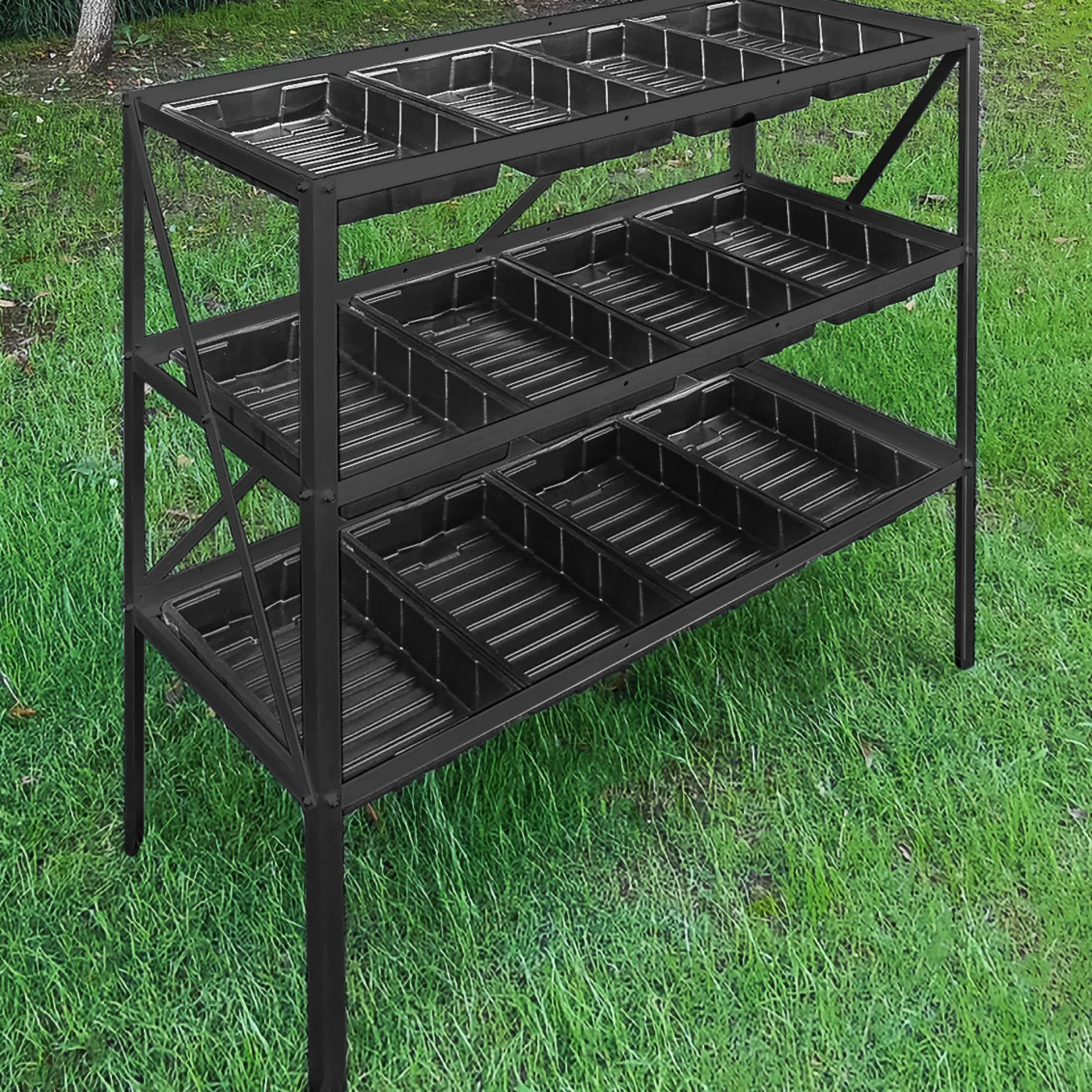 Plantebord sort