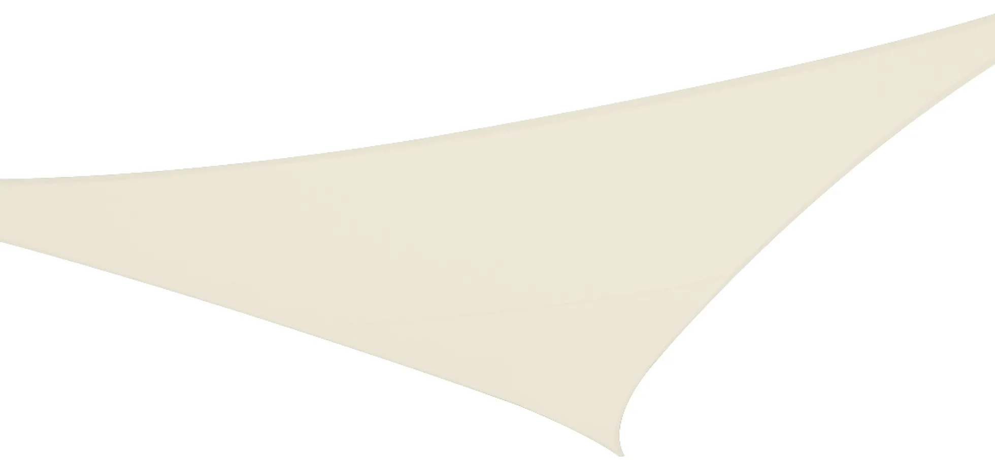 Solsejl creme LUX 3,6x3,6x5,1m