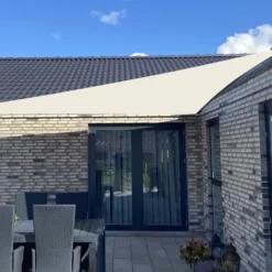 Solsejl creme PRO 3,6x3,6x5,1m