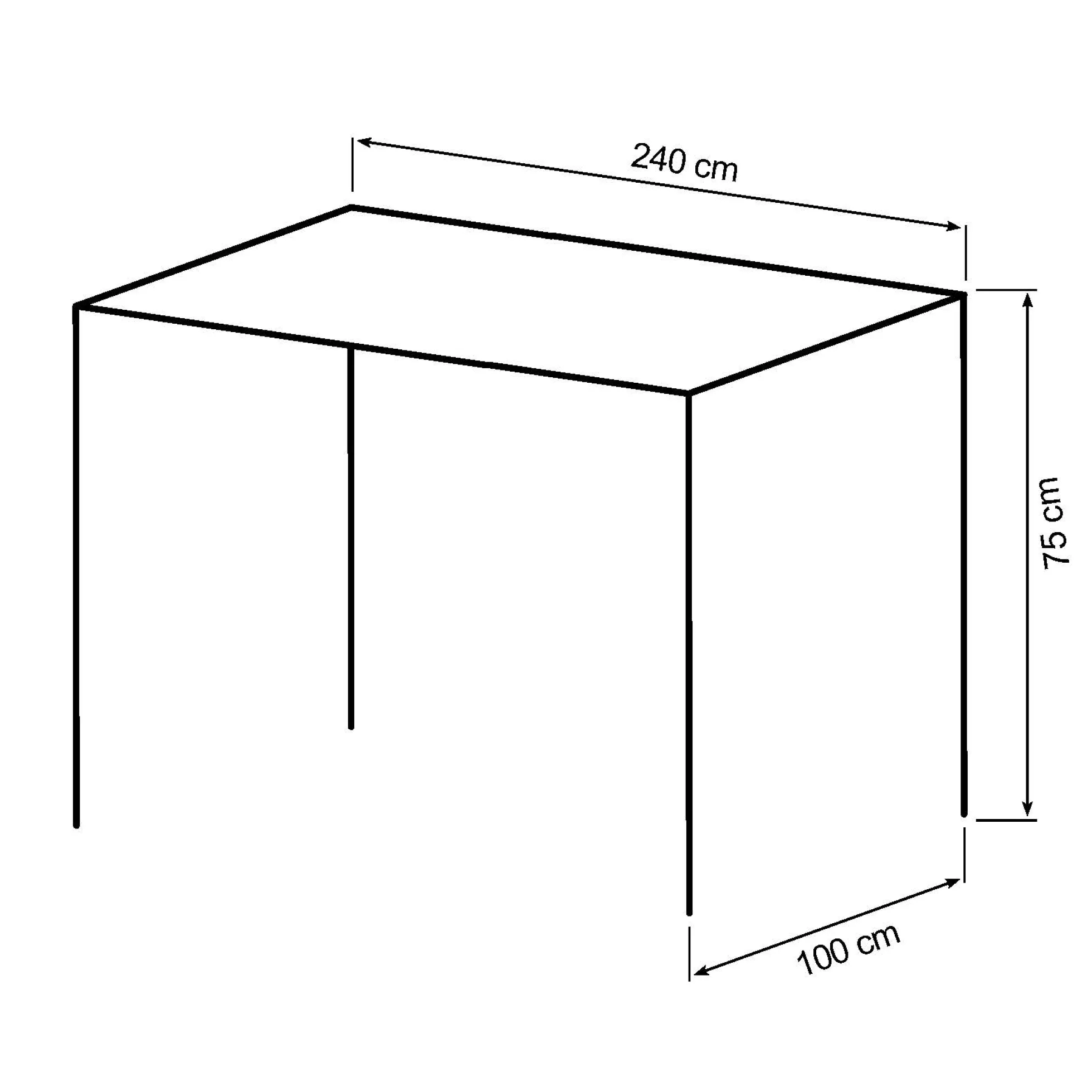Tropea 240x100x75cm eg natur/natur