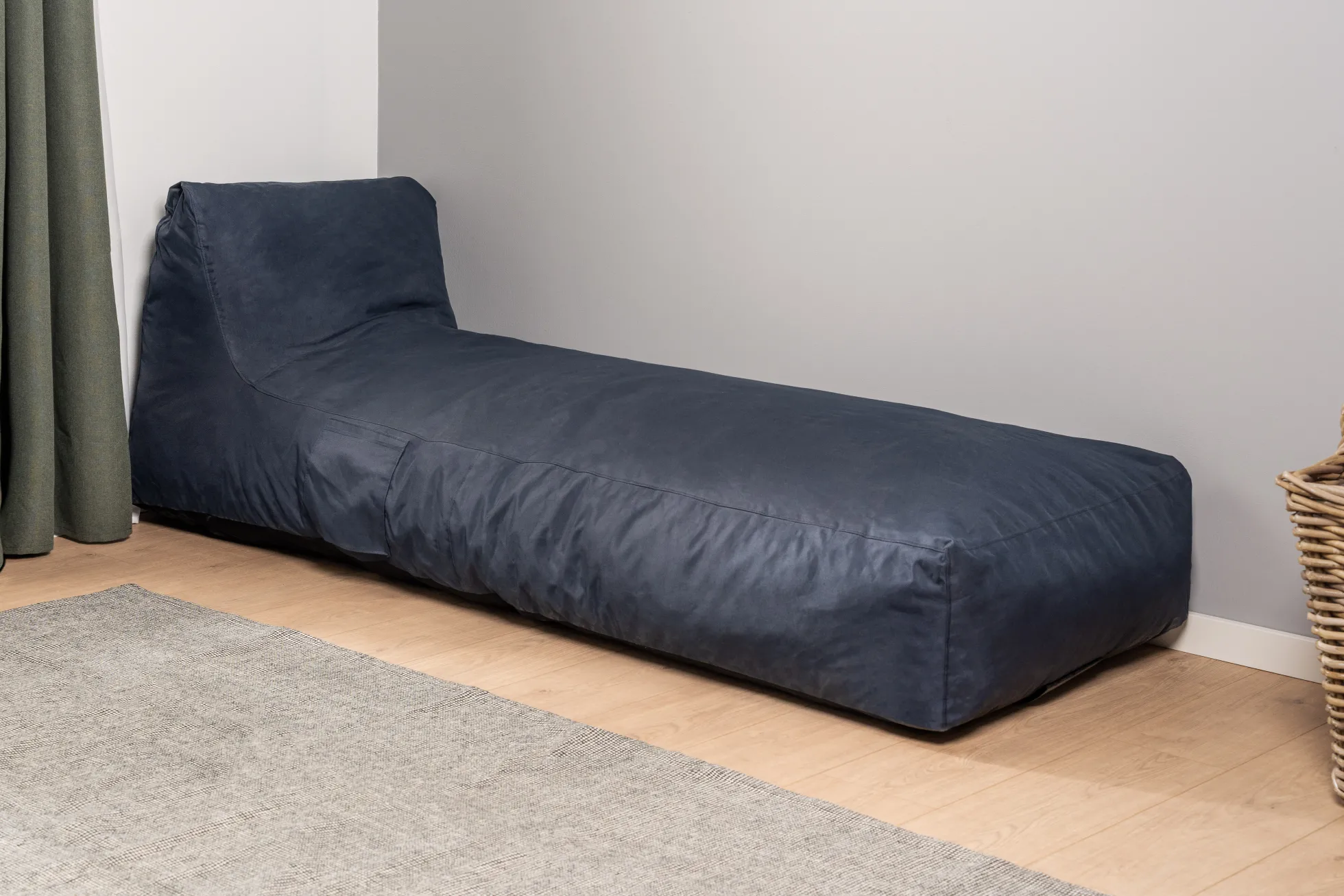 XL lounge sækkestol mørkeblå